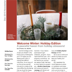 Winter Newsletter, Minneapolis Acupuncture, Minneapolis Healing Center